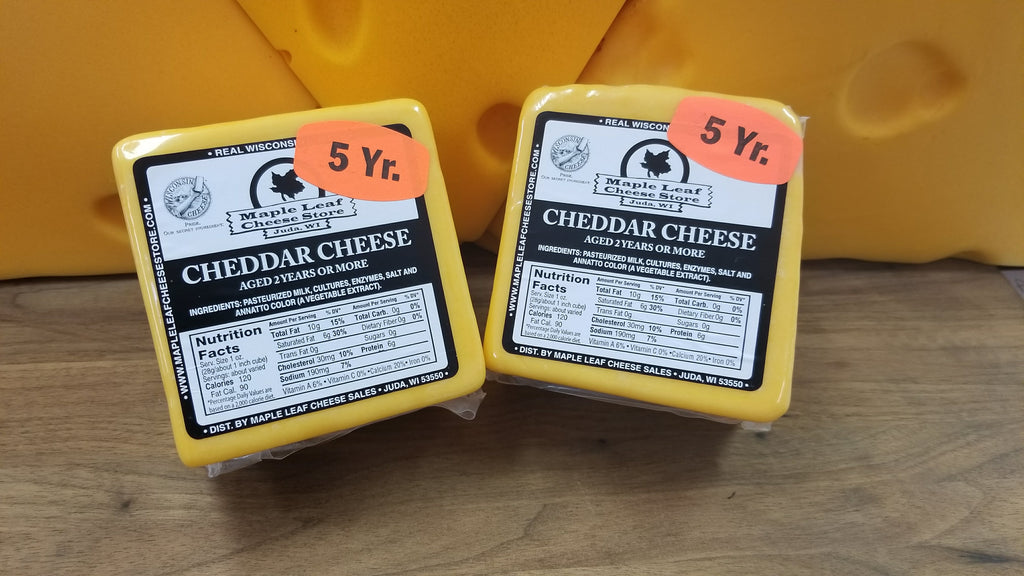 Cheddar, Aged 5 years, 16oz Maple Leaf Cheese Store